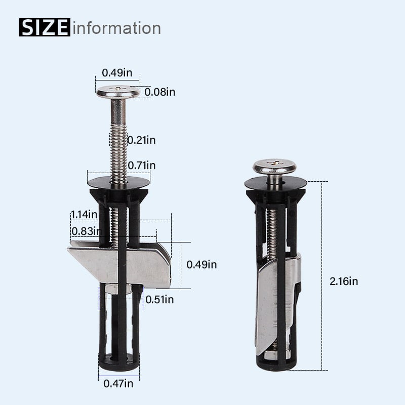 š„Last Day 50% OFFš„Heavy Duty Toilet Seat Fastener Bolt Kit (A Set of 2 Pcs)