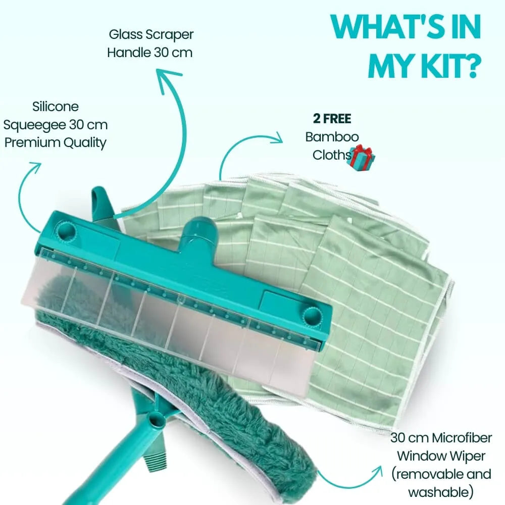 AquaSwipe™ Recyclable Silicone Window Squeegee Kit 🔥