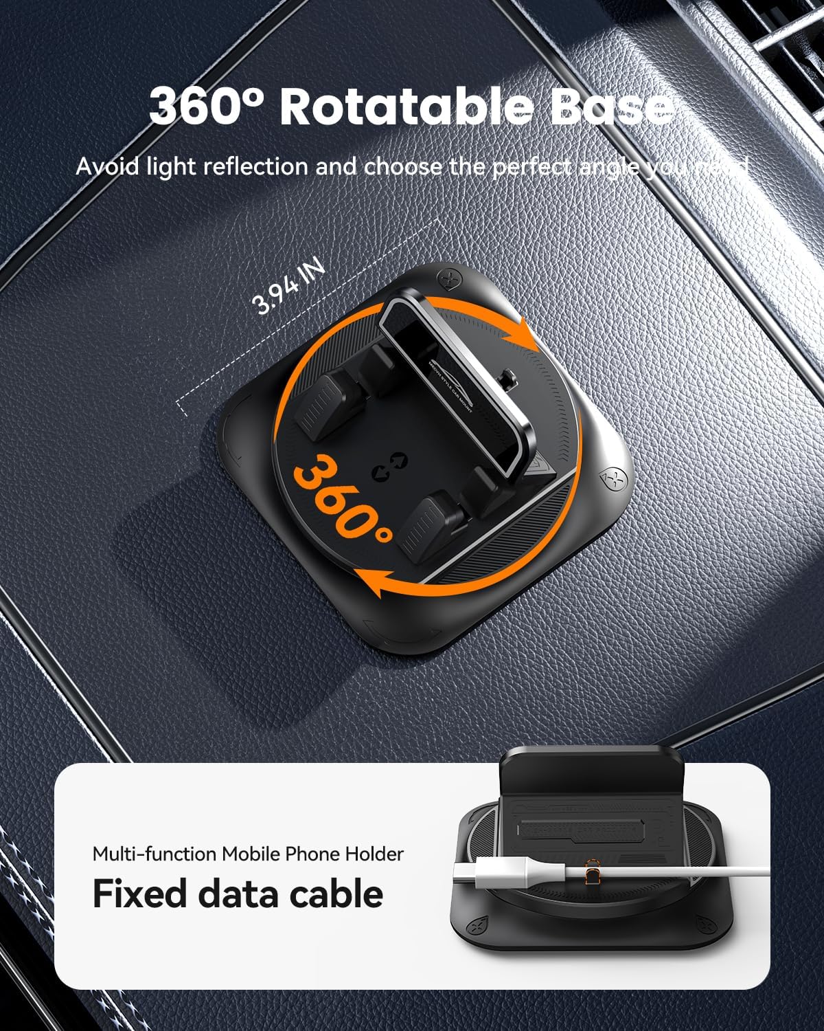 ⚡ 360° Adjustable Car Phone Holder 📱🚗