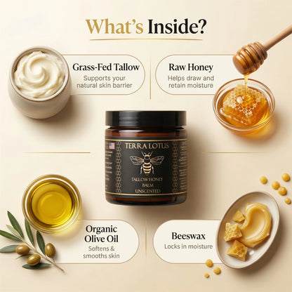Tallow Honey Balm to Help Erase Fine Lines, Wrinkles, and Age Spots