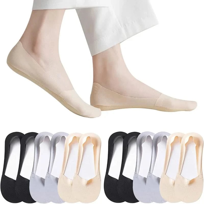 ⏰🔥Last Day 50% OFF! 🏠❄️Cooling Ice Silk No-Show Socks