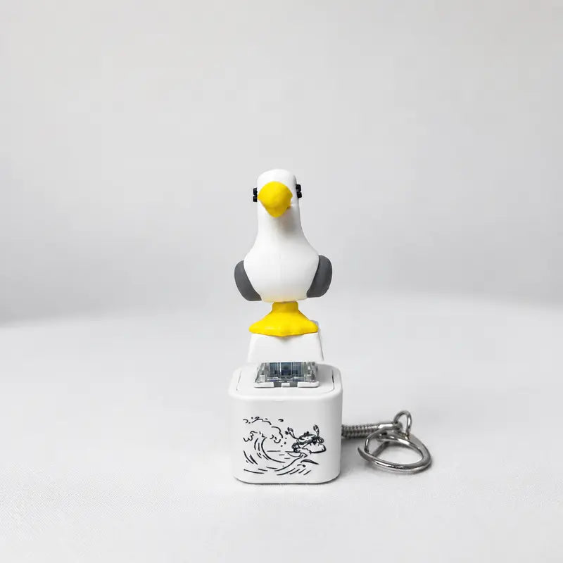 Seagull MINE! Button Keychain-Real Sound & LED Light