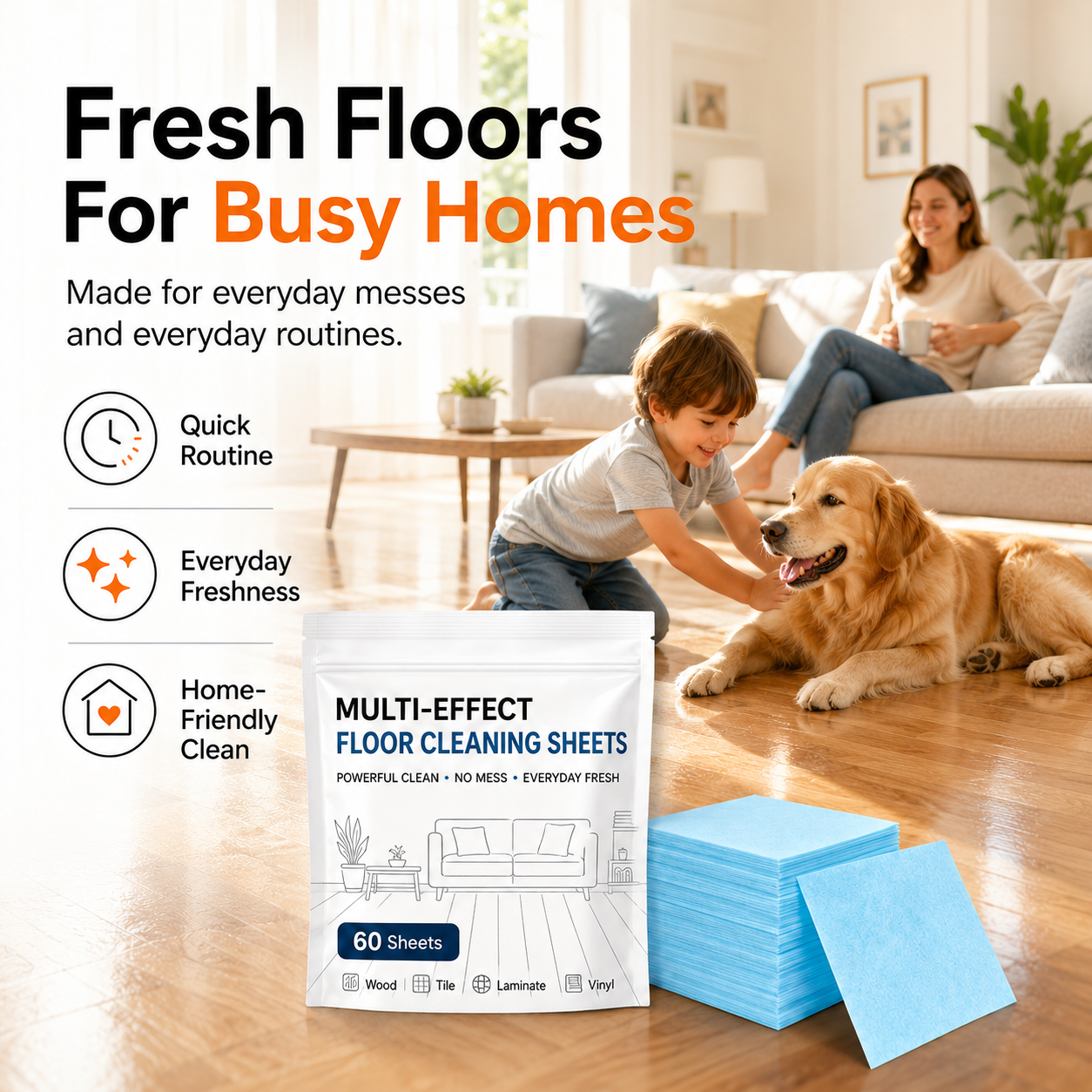 Multi-Surface Antibacterial Cleaner for Hardwood, Tile & Laminate