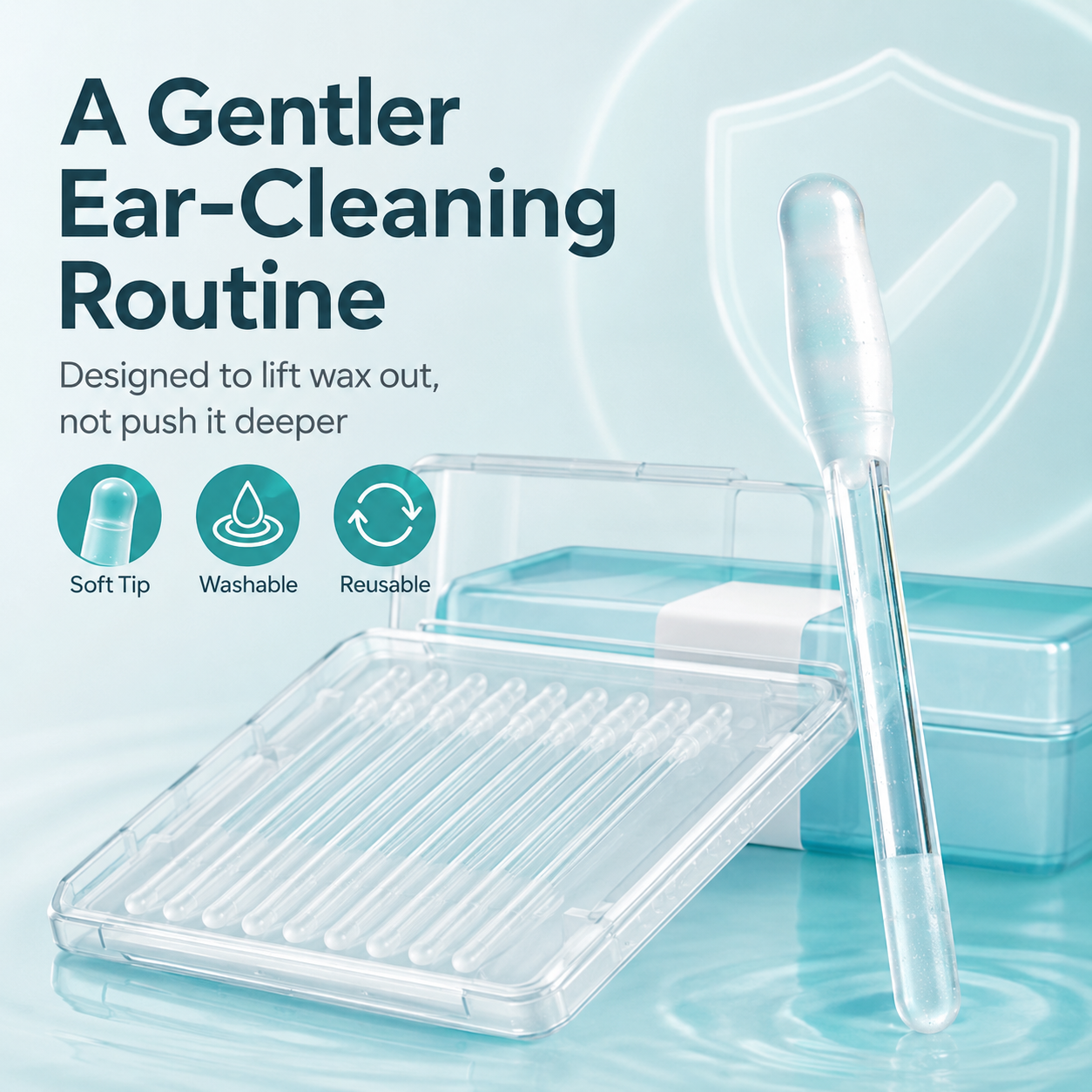 👂 Sticky Ear Cleaner – Reusable Earwax Removal Stick for Clear, Fresh Ears