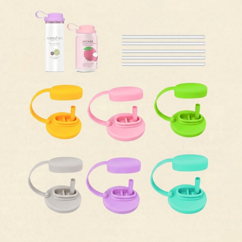 Spill-Proof Can Lid & Straw
