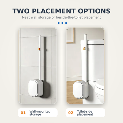 Disposable toilet cleaning system with hygienic replaceable heads