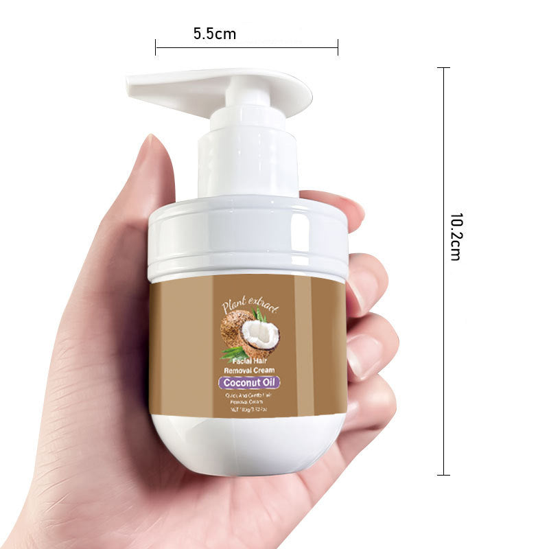 🥥 Last Day Special Price $18.99 ! 🔥Buy 2 Get 1 Free🎁Coconut Facial Hair Removal Cream