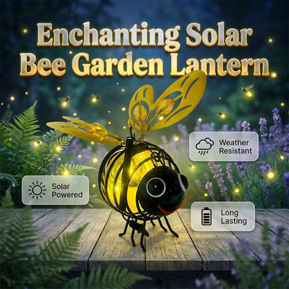 🌙🍃🪴 Hanging Solar Bee🐝 Light – Warm Amber Glow for Garden, Camping & Kids’ Rooms🌞🌜